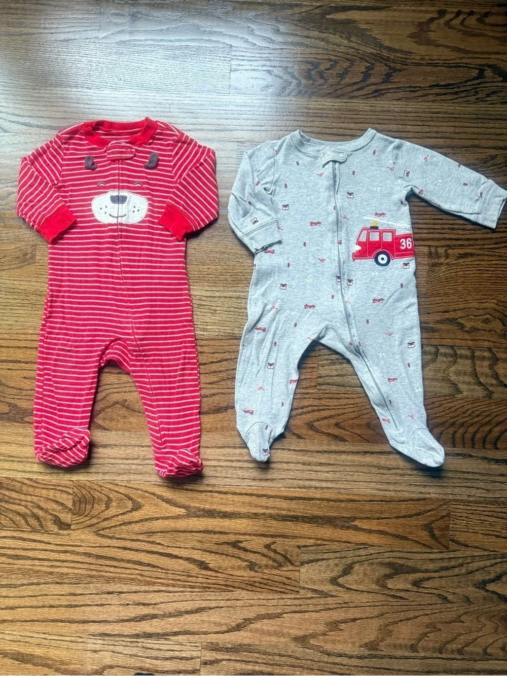 Ralph Lauren & Carter’s Baby Boy Footed Pajama Bundle Sweatshirt Pants 9 Months